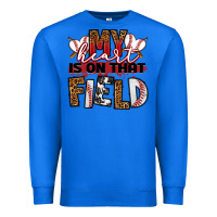 True Royal my heart is on that field baseball Premium Sweatshirt - RanaPortraitStore