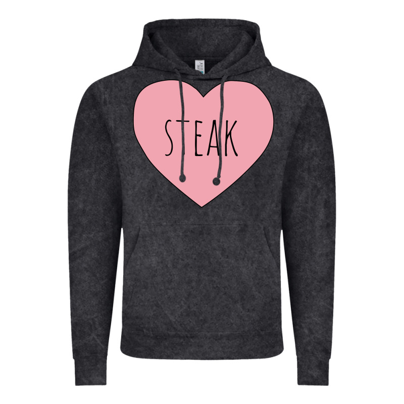 I Heart Steak Vintage Hoodie by linhVisuals | Teevron