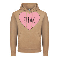 Vintage Coffee i heart steak Vintage Hoodie - linhVisuals