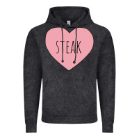 I Heart Steak Vintage Hoodie | Teevron