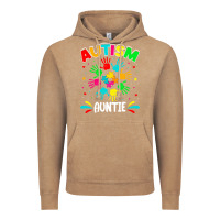 Vintage Coffee autistic auntie puzzle support family autism awareness sweatshirt Vintage Hoodie - linhVisuals