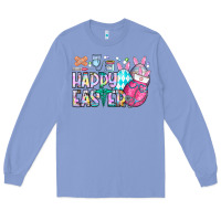 Colony Blue happy easter nurse Long Sleeve Tee - CowhideDigitalArt