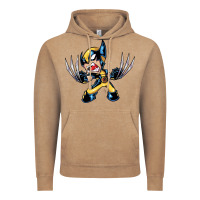 Vintage Coffee wolverine Vintage Hoodie - linhVisuals