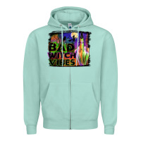 Seafoam bad witch vibes Zipper Hoodie - JahusDesignShop