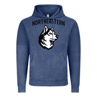 Vintage Denim northeastern huskies Vintage Hoodie - linhVisuals