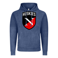 Vintage Denim northeastern huskies Vintage Hoodie - linhVisuals