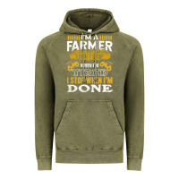 Vintage Olive farmer Vintage Hoodie - linhVisuals