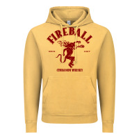 Vintage Mustard vintag fireball   whisky Vintage Hoodie - linhVisuals