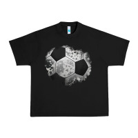 Black cowhide soccer patch Urban Heavy Tee - Jasminsmagicworld
