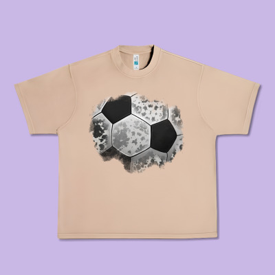 Cowhide Soccer Patch Urban Heavy Tee Designed By Jasminsmagicworld