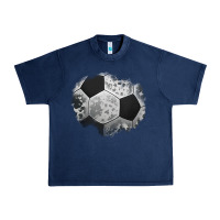 Navy cowhide soccer patch Urban Heavy Tee - Jasminsmagicworld