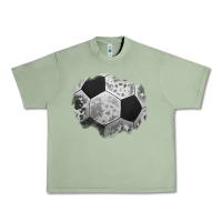 Oil Green cowhide soccer patch Urban Heavy Tee - Jasminsmagicworld