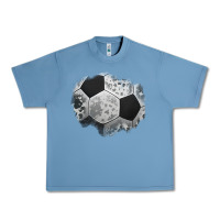 Pebble Blue cowhide soccer patch Urban Heavy Tee - Jasminsmagicworld