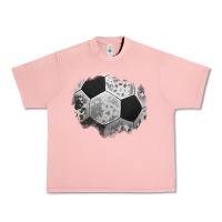 Salmon cowhide soccer patch Urban Heavy Tee - Jasminsmagicworld