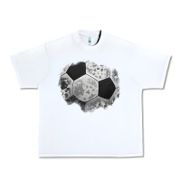 White cowhide soccer patch Urban Heavy Tee - Jasminsmagicworld