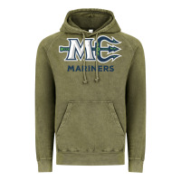 Vintage Olive maine ice hockey Vintage Hoodie - linhVisuals