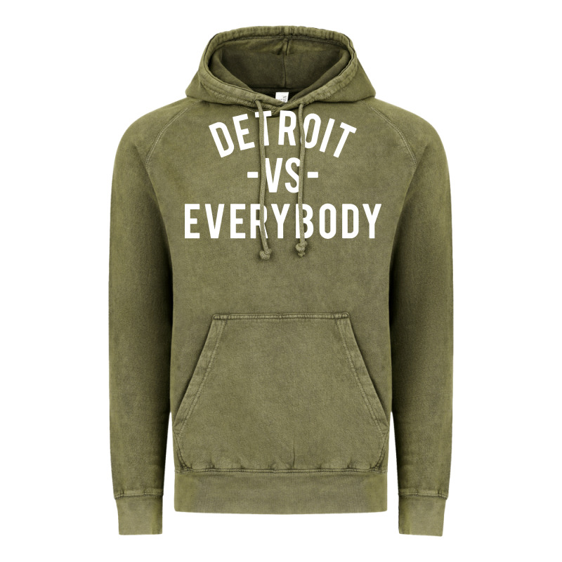 Det Roit Vs Everybody Vintage Hoodie by linhVisuals | Teevron
