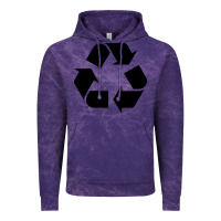 Cloud Purple Recycle Vintage Hoodie - linhVisuals