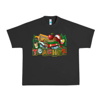 Pigment Black Christmas Teacher Urban Heavy Tee - FaDigitalArtStudio