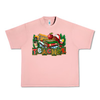 Salmon Christmas Teacher Urban Heavy Tee - FaDigitalArtStudio