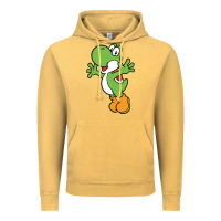 Vintage Mustard yoshi Vintage Hoodie - linhVisuals