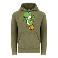 Vintage Olive yoshi Vintage Hoodie - linhVisuals