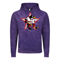 Cloud Purple Red Penguin 1990's Russian Vintage Hoodie - linhVisuals