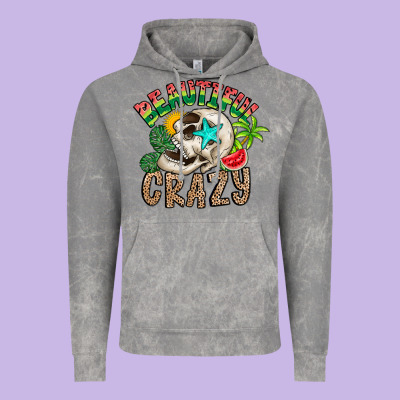 Beautiful Crazy Summer Vintage Hoodie Designed By Cowhidedigitalart