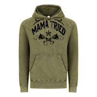 Vintage Olive mama tried guns Vintage Hoodie - linhVisuals