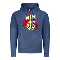 Vintage Denim motionless in white Vintage Hoodie - linhVisuals