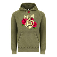 Vintage Olive motionless in white Vintage Hoodie - linhVisuals