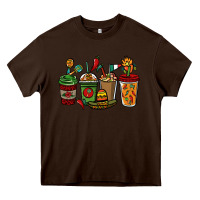 Chocolate Brown Mexican coffee cups Mexico Heavy Core Tee - HowdyJamesFarm