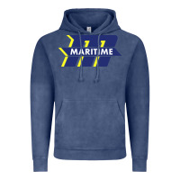 Vintage Denim massachusetts maritime academy Vintage Hoodie - linhVisuals