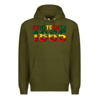 Army Green juneteenth 1865 Premium Hoodie - Artiststas