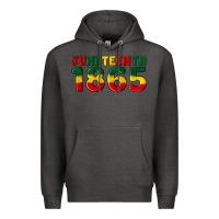 Charcoal Heather juneteenth 1865 Premium Hoodie - Artiststas