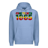 Colony Blue juneteenth 1865 Premium Hoodie - Artiststas