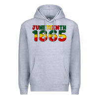 Heather Grey juneteenth 1865 Premium Hoodie - Artiststas