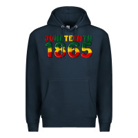 Navy juneteenth 1865 Premium Hoodie - Artiststas