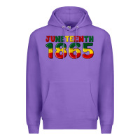 Purple juneteenth 1865 Premium Hoodie - Artiststas