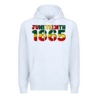 White juneteenth 1865 Premium Hoodie - Artiststas