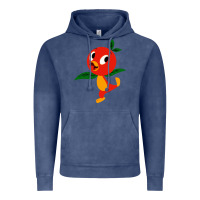 Vintage Denim orange bird Vintage Hoodie - linhVisuals