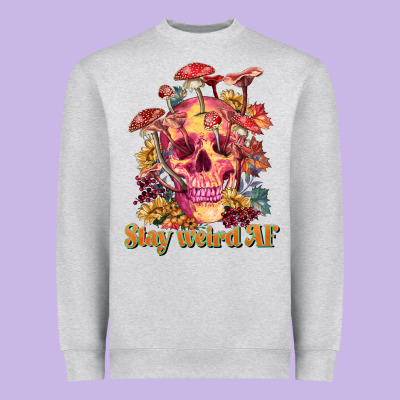 Stay Weird Af Heavyweight Sweatshirt Designed By Ranaportraitstore