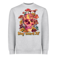 Heather Grey stay weird af Heavyweight Sweatshirt - RanaPortraitStore
