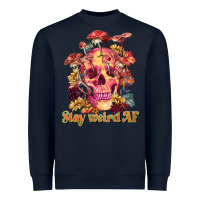 Navy stay weird af Heavyweight Sweatshirt - RanaPortraitStore