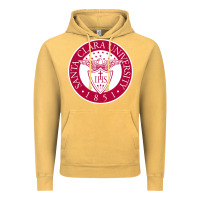 Vintage Mustard santa clara u seal Vintage Hoodie - linhVisuals