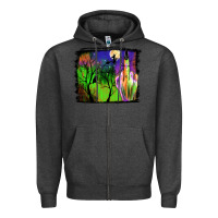 Charcoal Heather halloween background Zipper Hoodie - JahusDesignShop