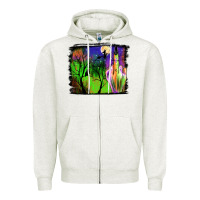 Oatmeal Heather halloween background Zipper Hoodie - JahusDesignShop
