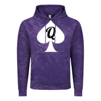 Cloud Purple queen of spades clothes for women   qos tee t shirt Vintage Hoodie - linhVisuals