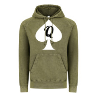 Vintage Olive queen of spades clothes for women   qos tee t shirt Vintage Hoodie - linhVisuals