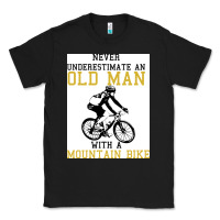 Black Never Underestimate An Old Man With A Mountain Bike Classic Tee - Bettercallsaul
